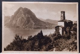 Alte Ansichtskarte Lugano, Monte San Salvatore,1939!