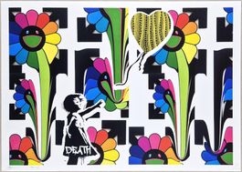 Death NYC Pop Art Druck Murakami Banksy Kusama Balloon Girl