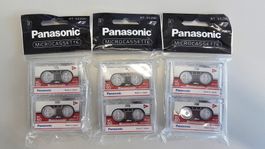 6x Panasonic RT-602MC Microcassette – 3 Packs à 2 Stück –