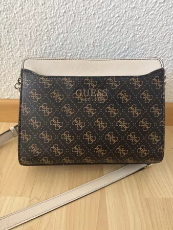 Guess Umhängetasche braun beige mit Logo