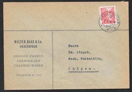Frauenfeld illustrierter Brief Walter Haas Co 4.3.1936