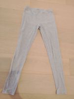 Graue Kinder-Leggings Gr. S, Baumwolle-Mix.