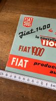 Prospectus Fiat 1400 1900 1100 vintage Auto Prospekt