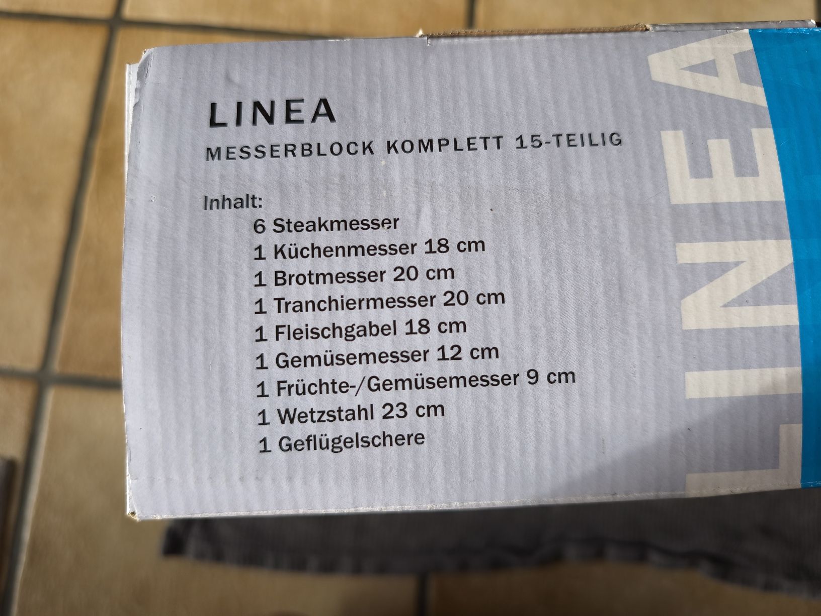Coltelli: Linea Messerset 15-teilig – Nuovo e nell'imballaggio originale da Subingen venduto da MZubi 1