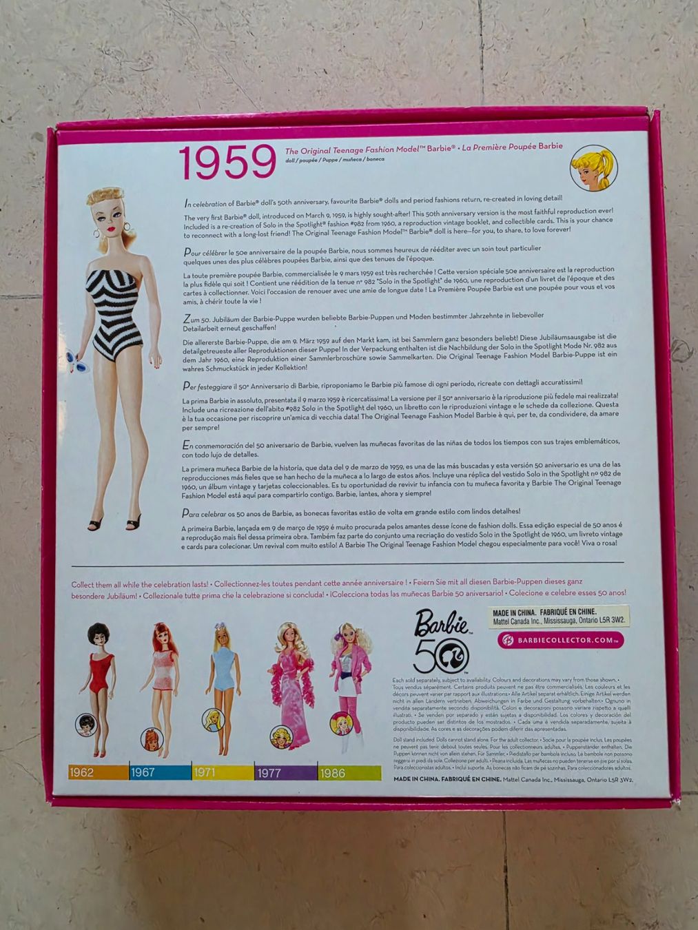 Bambole: Barbie repro de 1959 – Usato da Bulle venduto da bubulle243 1