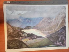 Schulwandbild: Alpen-Passlandschaft  mit Begleitheft