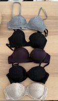 Lotto 5 reggiseni donna pizzo, taglia 2B, buono stato