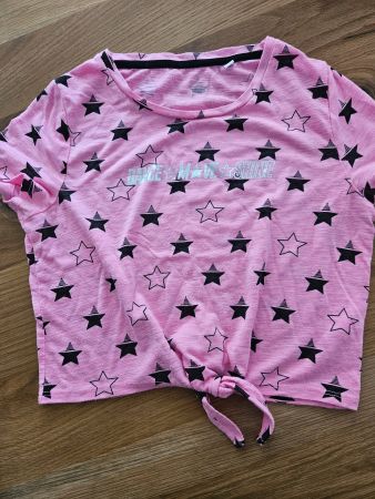 Tshirt Gr. 140-146 pink Sterne