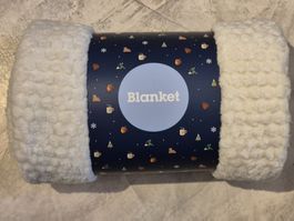 Kuscheldecke aus der Coop Sammelaktion "Winter Wunder" weiss