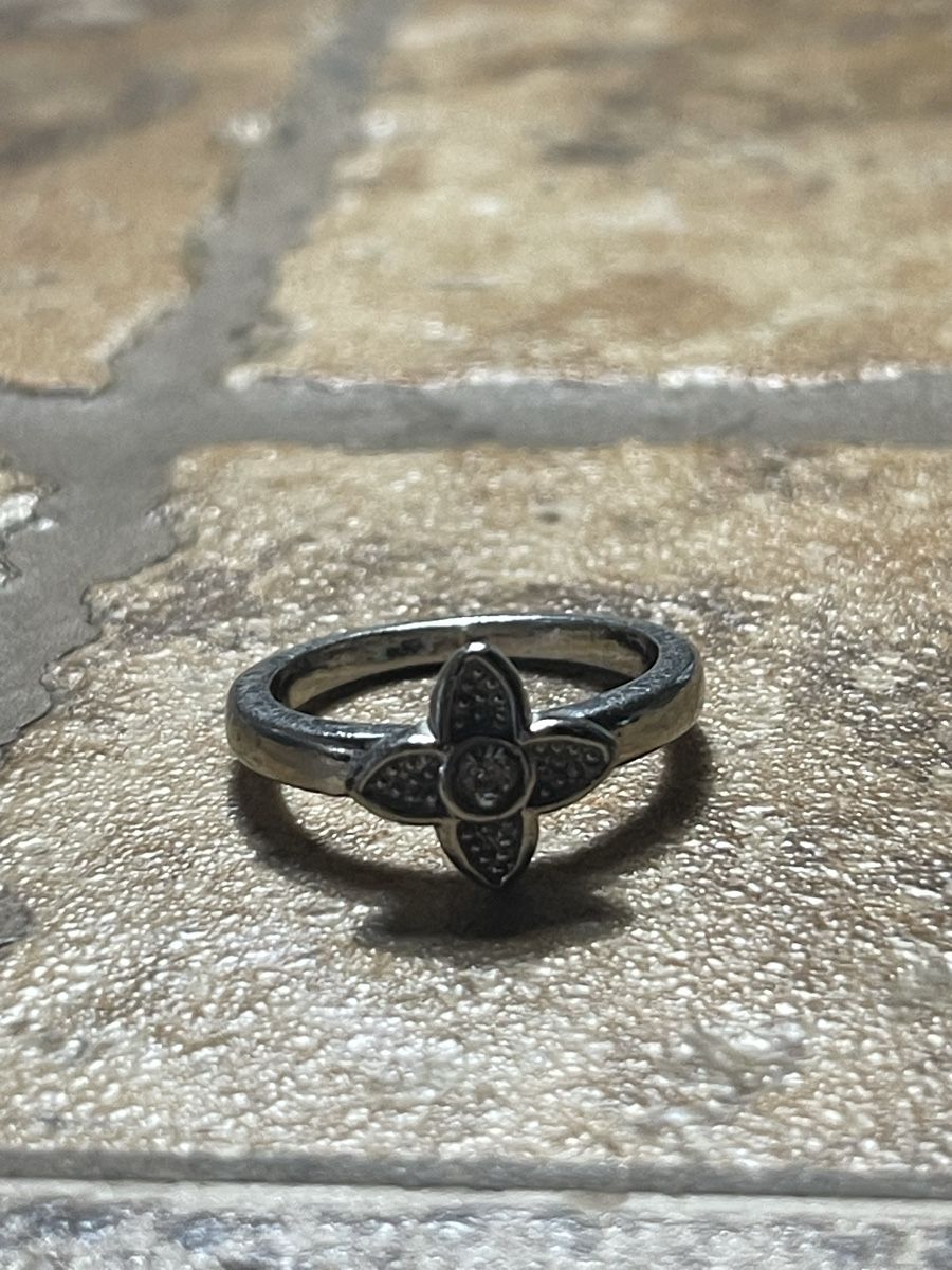 Anelli: Anello di metallo argento con fiore -56/57-chic e elegante – Nuovo (secondo la descrizione) da Gordevio venduto da LanaZimm 7