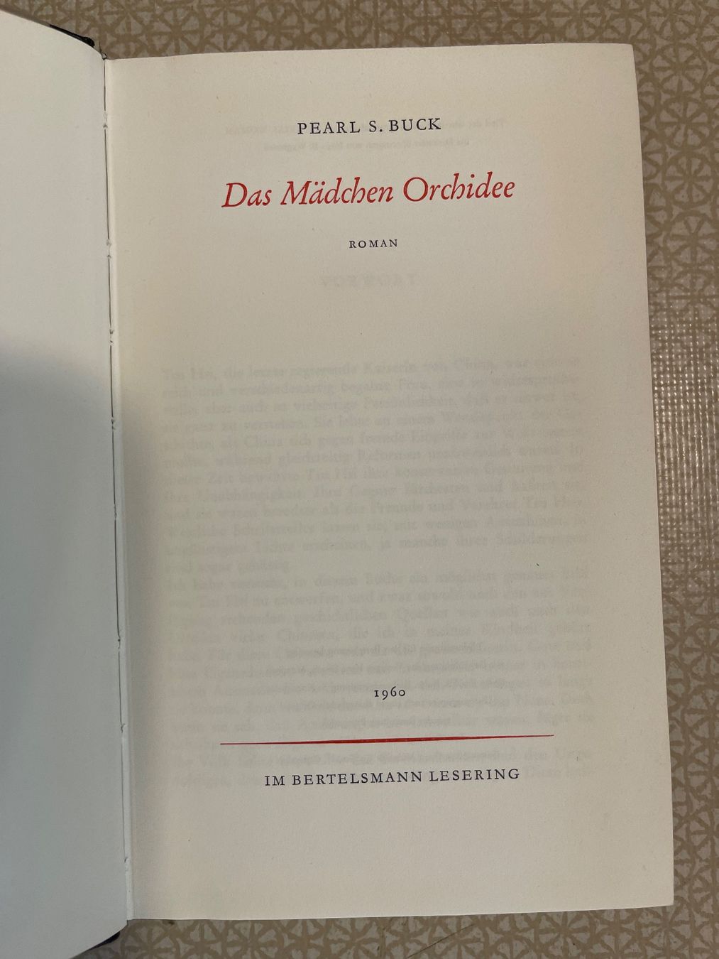 Bücher: Buch - Pearl S.Buck - Das Mädchen Orchidee – Gebraucht aus Urnäsch von pas_5r9c 3