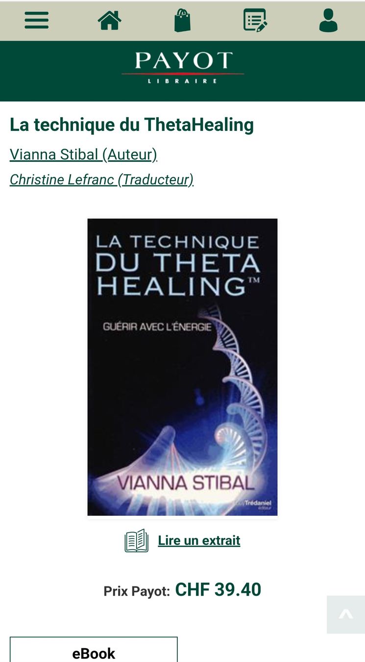 Libri: La Technique Du ThetaHealing Vianna Stibal Guy Trédaniel Éds – Usato da Montreux venduto da Edelweissgirl_64 1