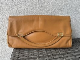 Vintage Clutch/Handtasche aus echtem Leder
