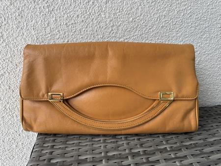 Vintage Clutch/Handtasche aus echtem Leder