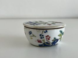 antike, chinesische Porzellan Deckeldose 