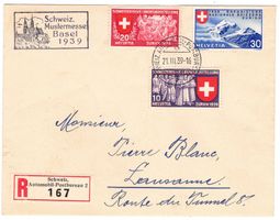 Lettre R. de Basel BPA A250 pour Lausanne le 21.III.39