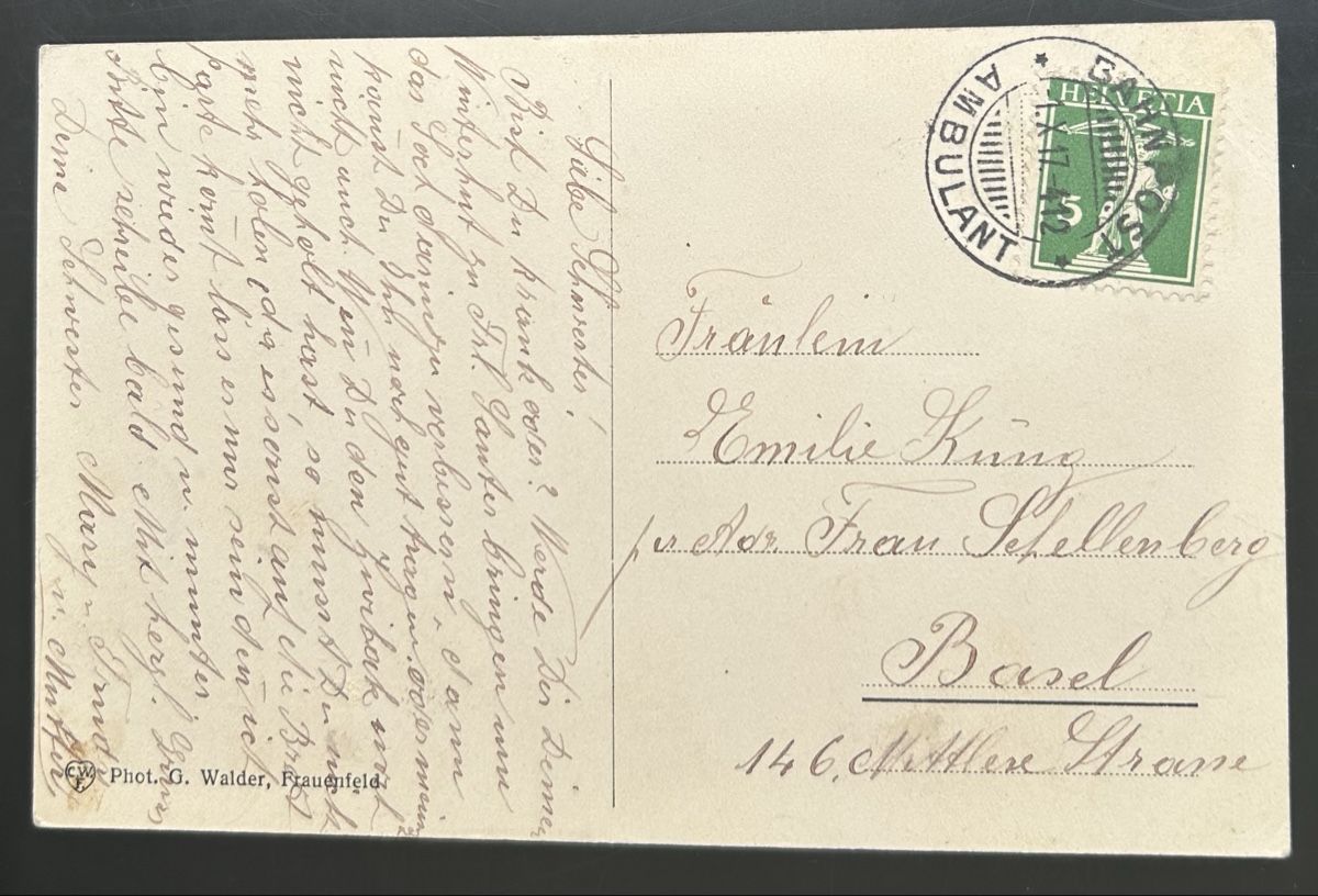 Cartoline postali: AK Frauenfeld  – Usato da Horw venduto da Tellbub 1