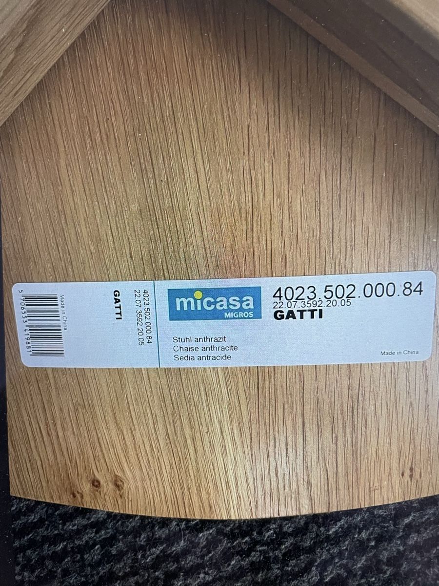 Micasa Sedie: Stuhl 4 Stk. (Holz / Stoff) – Usato da Luzern venduto da najoti 4