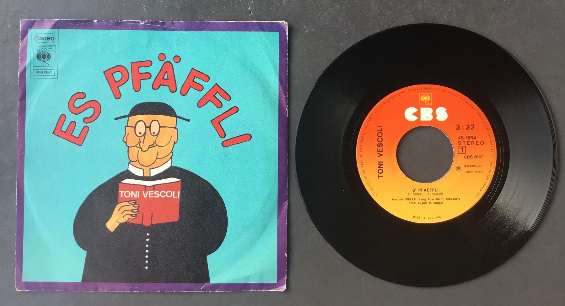 Dischi in vinile: Toni Vescoli | ES PFÄFFLI – Usato da Eggersriet venduto da Wiese61