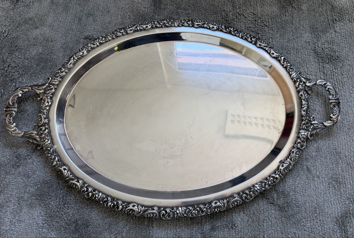 Piatti di portata: Serviertablett silber 62 x 40 cm – Usato da Härkingen venduto da Beat6401