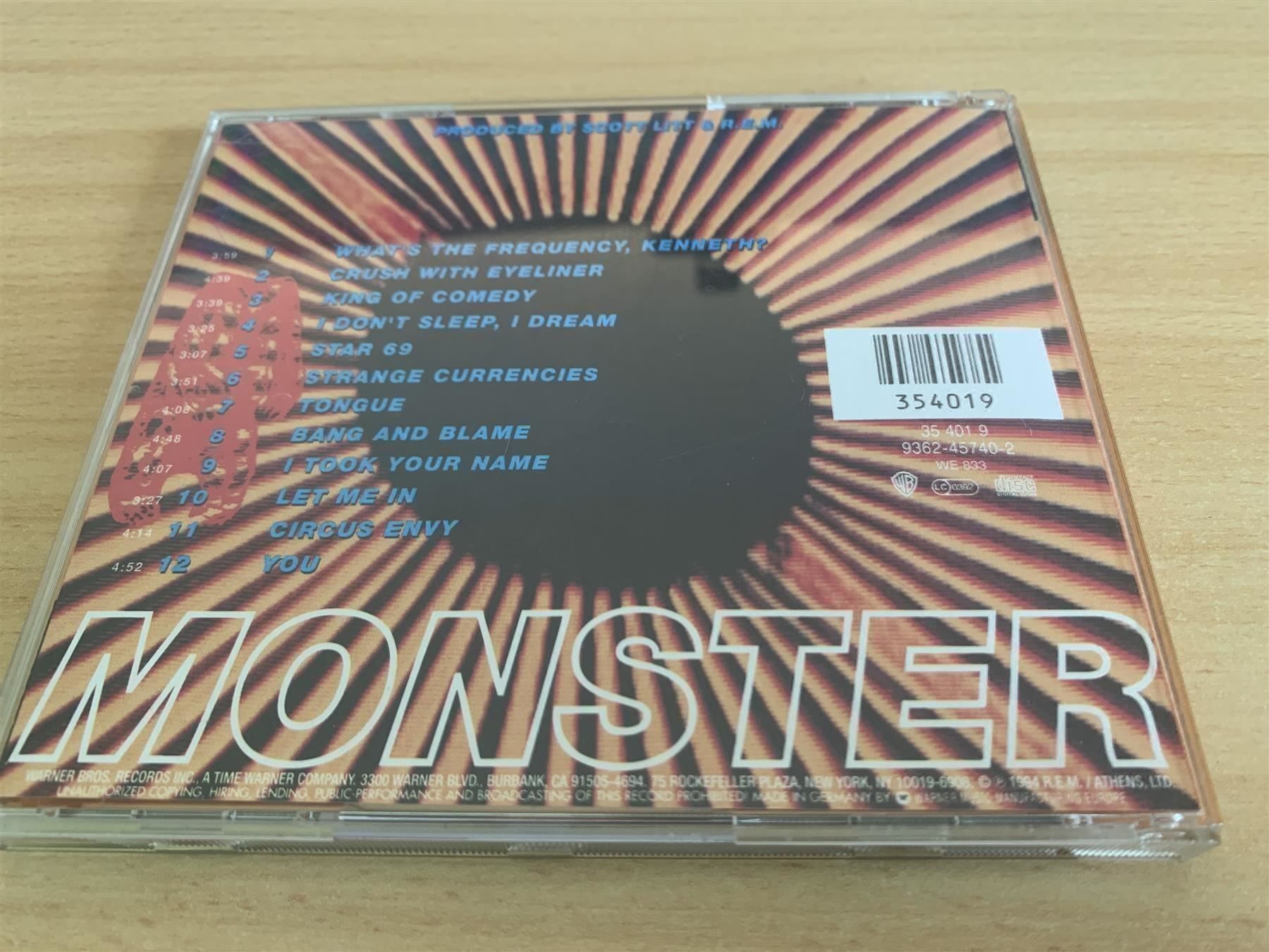 CD: R.E.M. – Monster – Usato da Rikon im Tösstal venduto da Alpenmutz 1