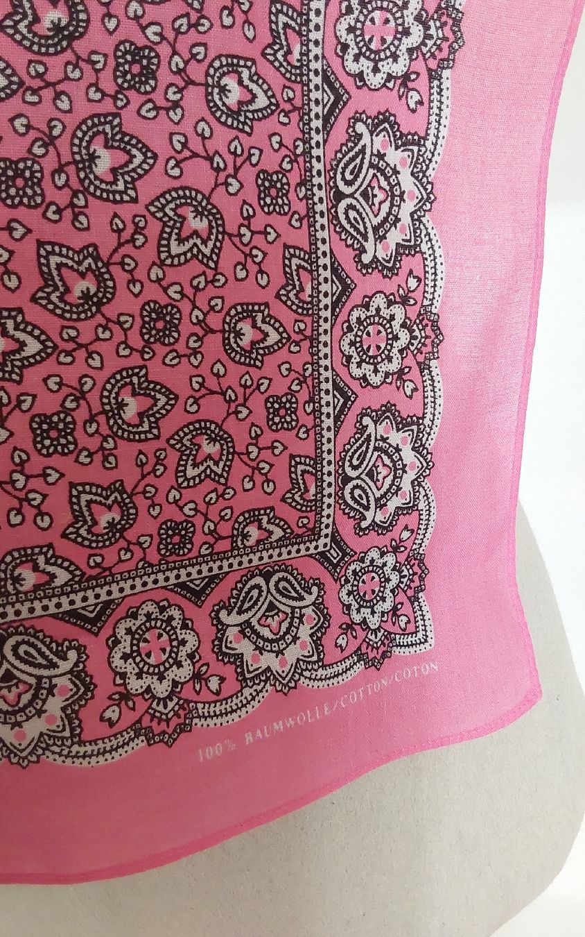 Foulard & Sciarpe: Baumwolltuch quadratisch rosa – Nuovo (secondo la descrizione) da Köniz venduto da scopello12 2