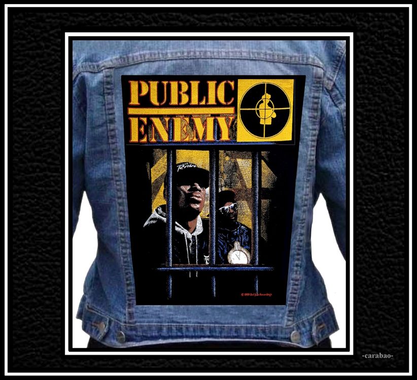 Rücken-Aufnäher *Public Enemy* - Original Back Patch (Neu (gemäss ...