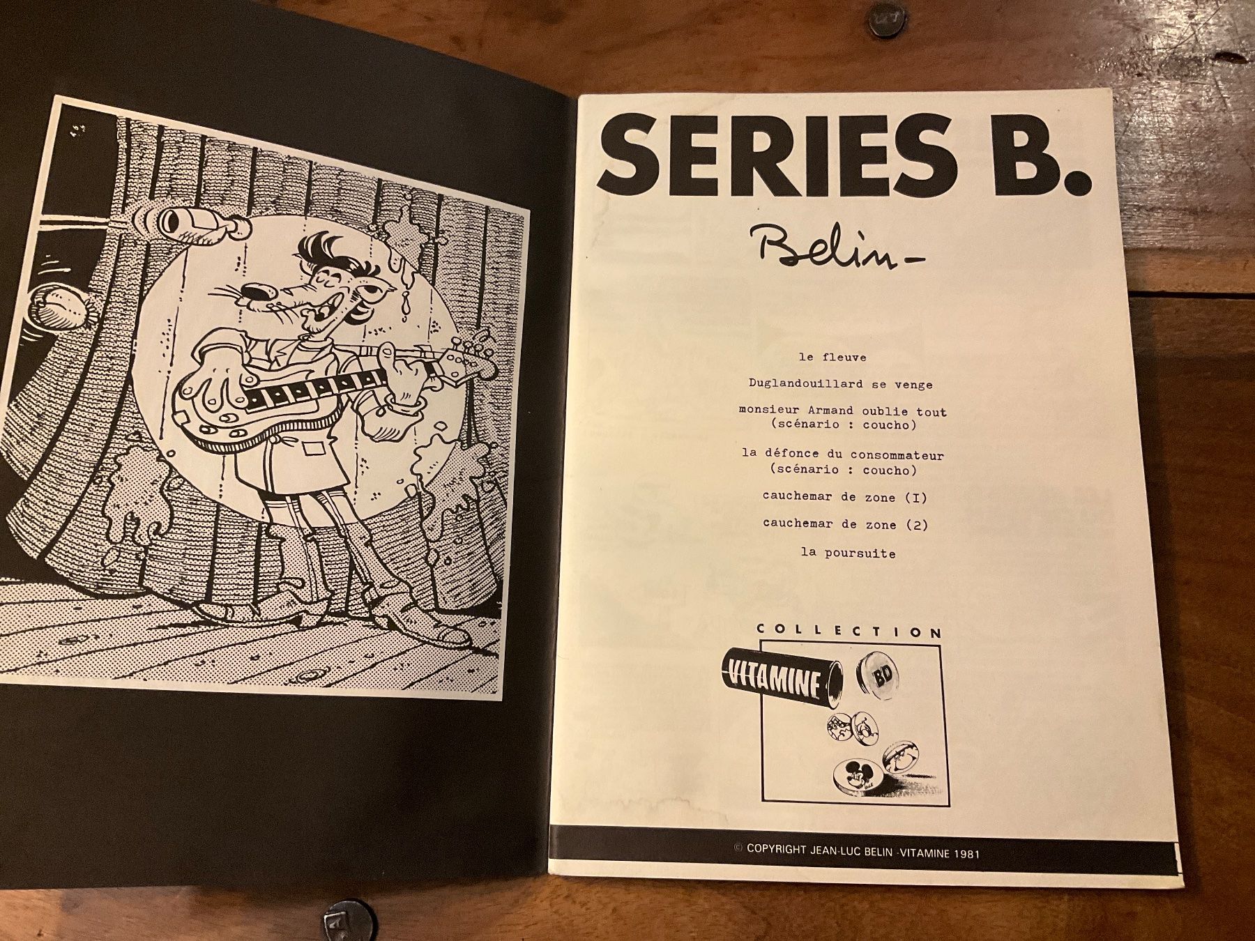 Comics: Bande Dessinée Belin - Series B - Edition 1981 – Gebraucht aus Avenches von Lactobacille 1