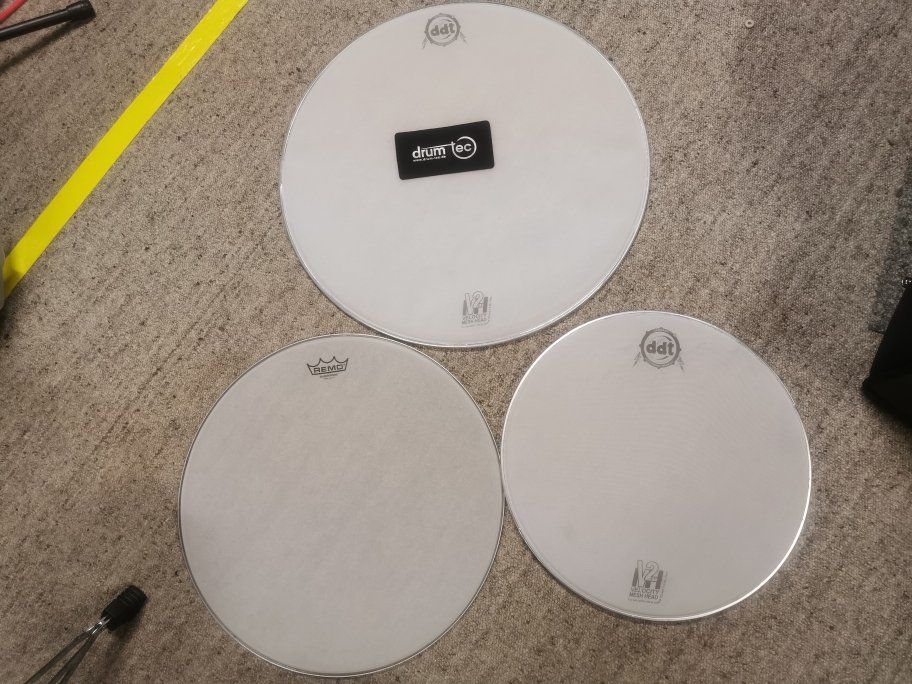 Strumenti musicali: Kaum benützte Mesh Felle – Nuovo (secondo la descrizione) da Erlach venduto da thermoflash