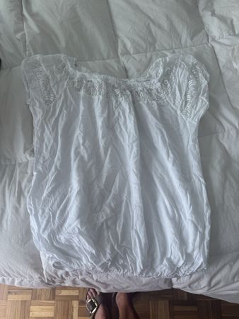 Haut blanc femme taille M bon état