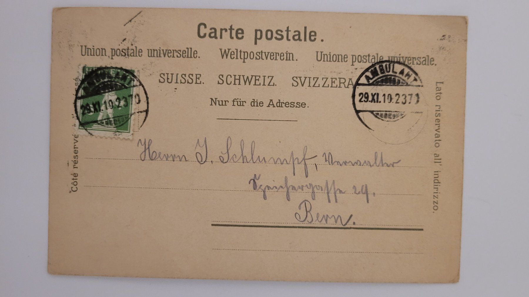 Cartoline postali: Ansichtskarte Wetzikon Hotel Schweizerhof Litho R34 – Usato da nunningen venduto da mic_88k2 1