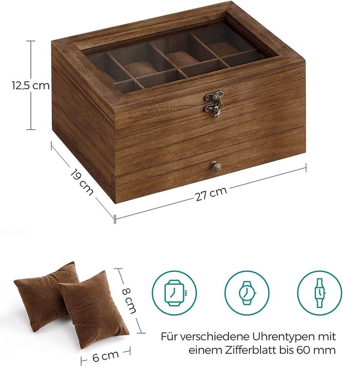 Uhrenbox Auckland Uhrenbox Holz 20 Uhren Atelier Farel