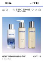 Nescens Nacht Cleansing Routine 
