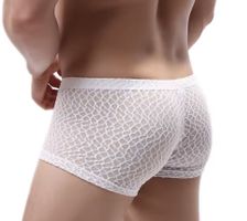 Weisse, durchsichtige Herren-Boxershorts, Grösse XL, Neu!