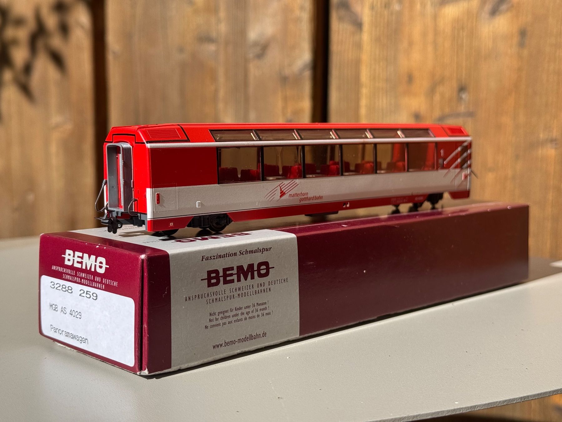 Bemo Modelleisenbahnen: Bemo MGB AS 4029 3288 259 – Gebraucht aus Spiez von ric_vy6z