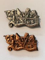 2 Basler Fasnacht Plaketten 2003 1 Silber 1 Kupfer