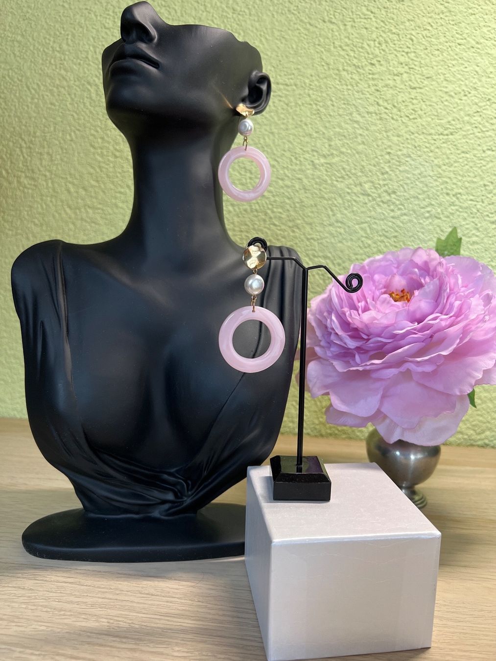 Orecchini pendenti & Orecchini a lobo: Schöne rosa Ohrringe – Nuovo (secondo la descrizione) da Seon venduto da Sunny-Schmuck78