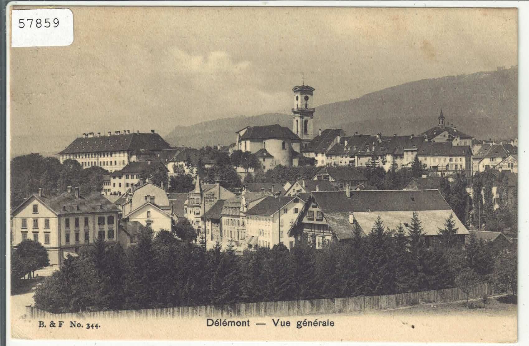 Ansichtskarten: Delemont - Vue generale – Gebraucht aus Ettingen von Kartenplanet