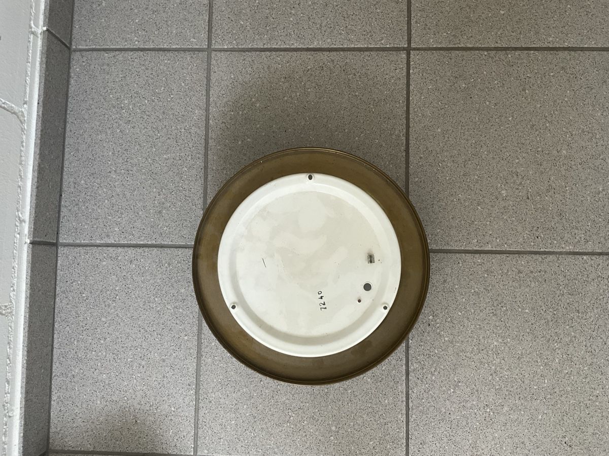 Lampadari & plafoniere: Lampe antik mit Messingrahmen – Usato da Zürich venduto da Reto500 1