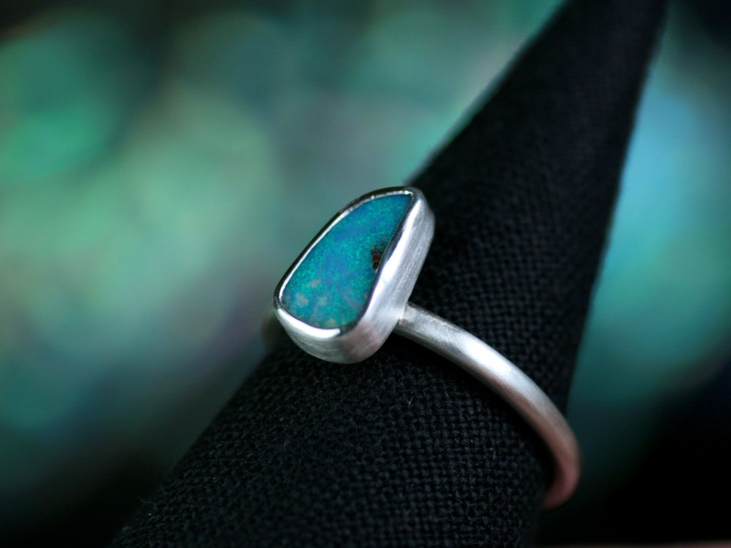 Anelli: MAREA • Designer Silberring 925 mit Opal · Ringgrösse EU 57 – Nuovo e nell'imballaggio originale da Bern venduto da OSONO.Design 5