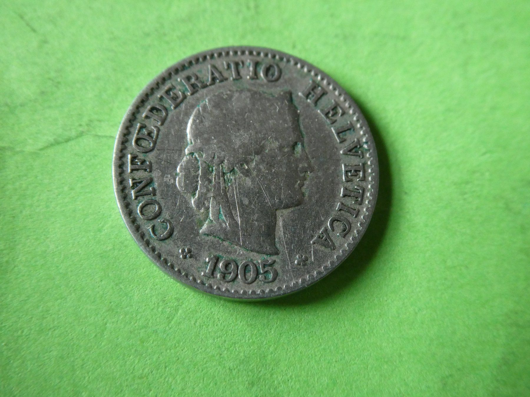 Tutti le monete: Schweiz 1905, 5 Rappen – Usato da Hinterforst venduto da Rohusri