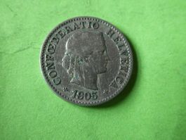 Schweiz 1905, 5 Rappen