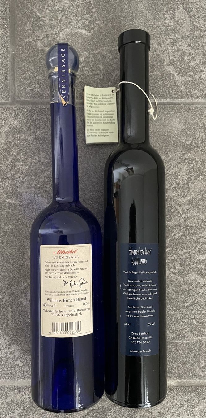 Williams Bevande alcoliche: Alkohol Williams-Wein Williams Schnaps – Nuovo e nell'imballaggio originale da Oftringen venduto da allesmeins 4