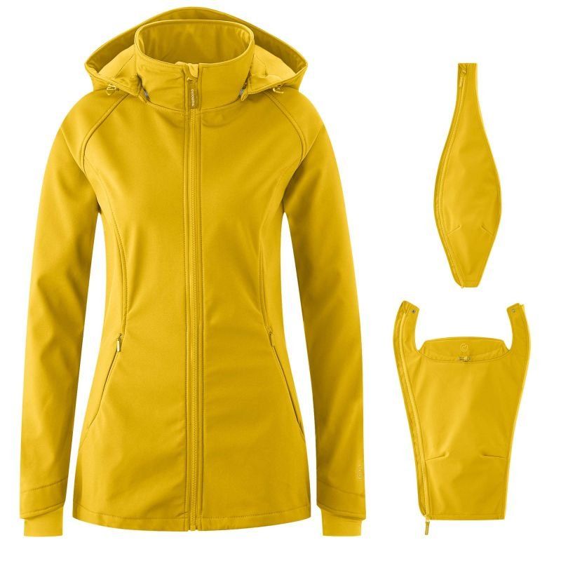 Mamalila Jacken: mamalila Allrounder Softshell Tragejacke senf M – Neu und originalverpackt aus Hergiswil NW von Bergsunne 2