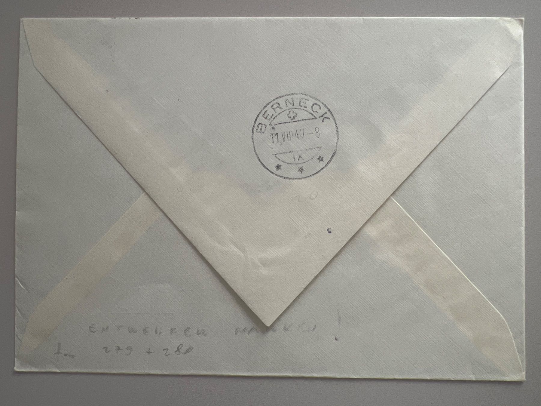 Tutti i francobolli: 1947 100J. Schw. Eisenbahn Express Brief  FDC – Usato da Buchrain venduto da Bonoli 1