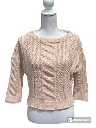 WEEKEND MaxMara Schicker Pullover, rosa, Gr. S,100% Coton
