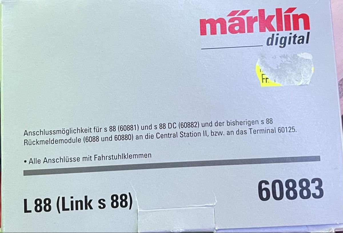 Märklin Modellini di ferrovie: Märklin S88 Link – Nuovo e nell'imballaggio originale da Arosa venduto da marcoarosa
