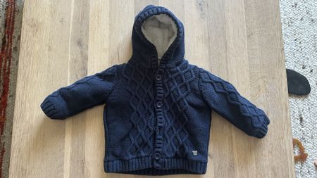Sergent Major Strickjacke gefüttert Gr. 62/68 Kapuze