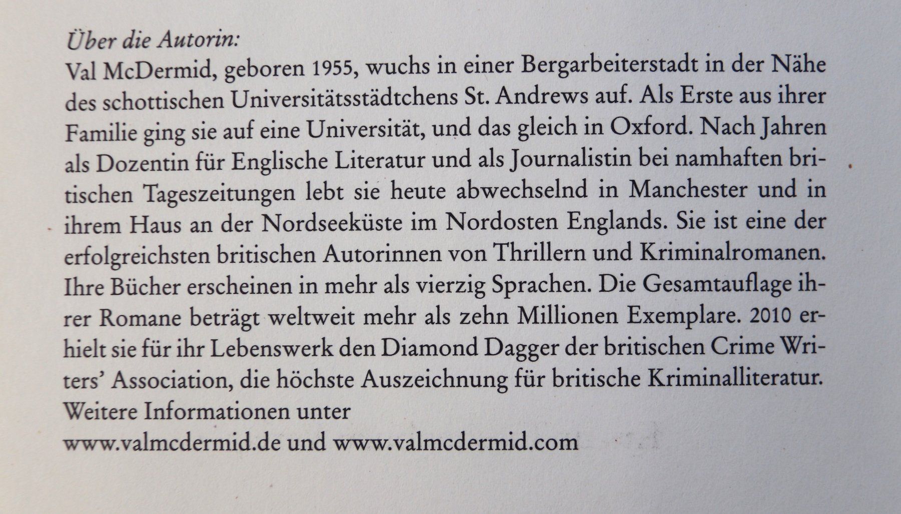 Livres: Alle Rache will Ewigkeit von Val McDermid – D'occasion à Glattfelden par Vrenely 4