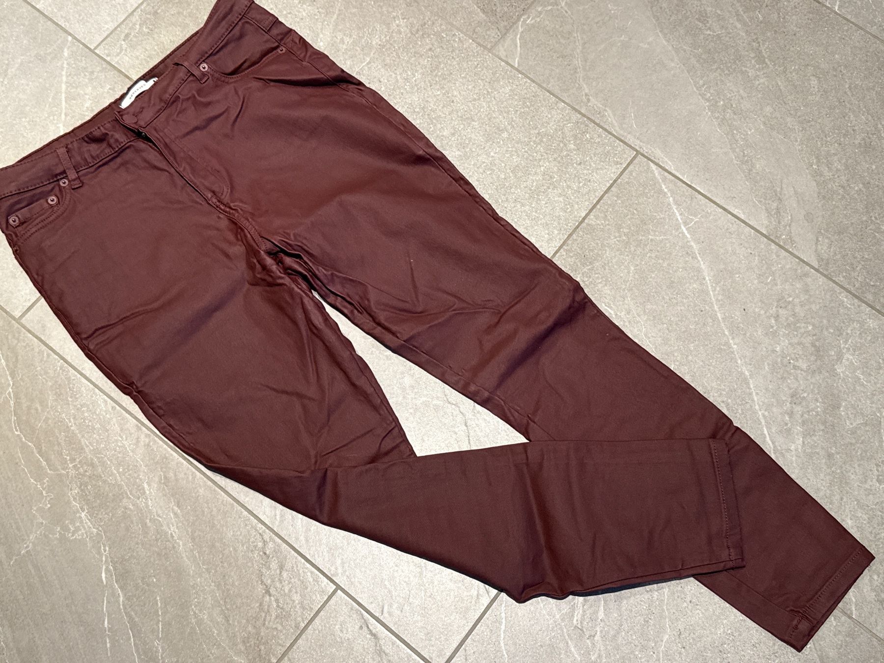 Hosen: Damen Hose Stretch Größe 44- feiner Lederlook – Gebraucht aus Amriswil von used2use